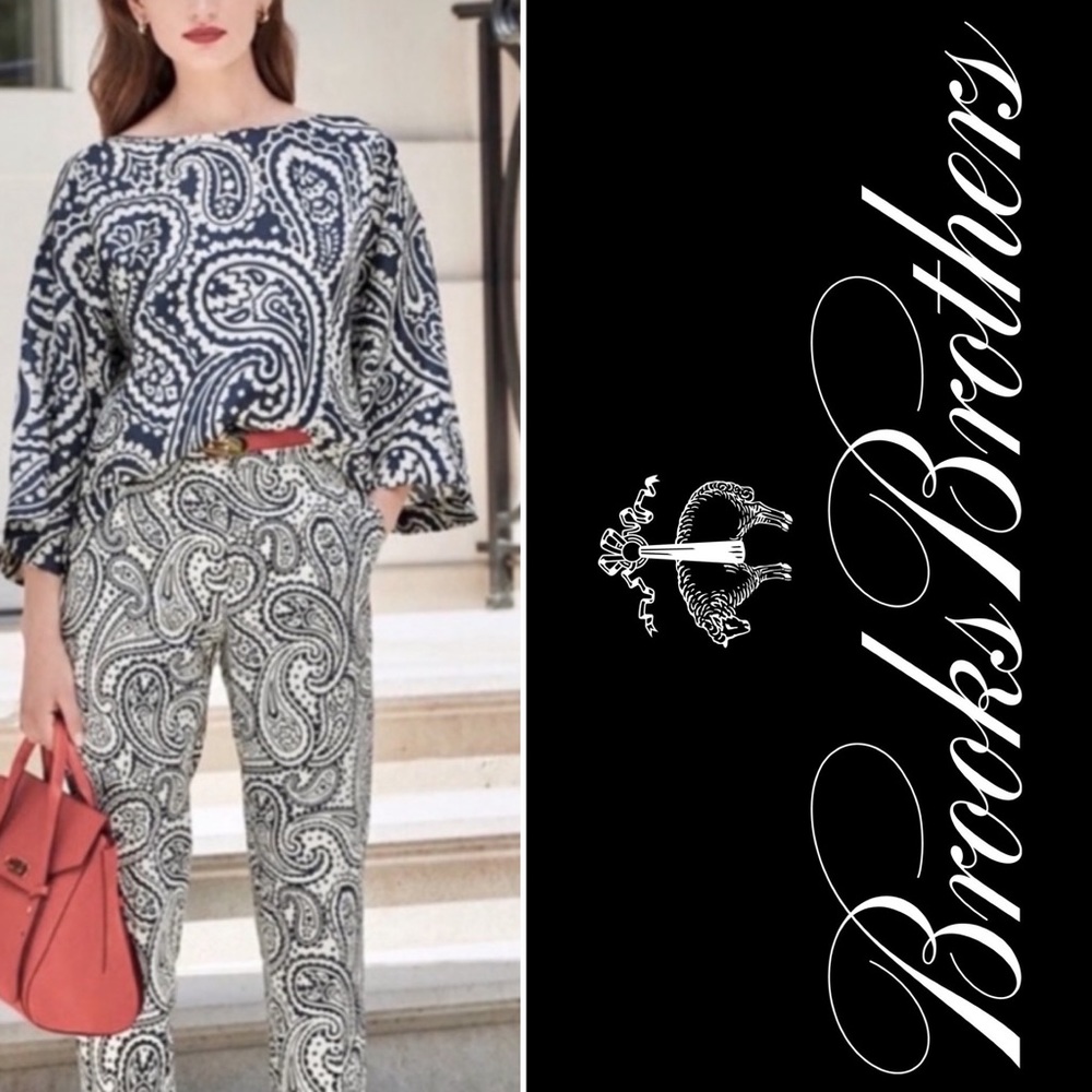 Brooks brothers Paisley ankle pants